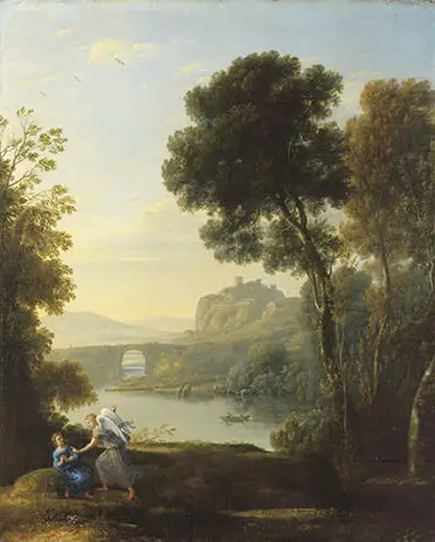 Landscape with Hagar and the Angel Claude Lorrain